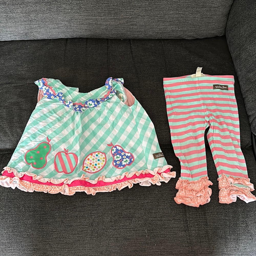 Matilda Jane Baby top and bottoms size 6-12 months